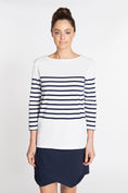Load image into Gallery viewer, Stripe 3/4 Knit Top