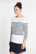 Load image into Gallery viewer, Stripe 3/4 Knit Top