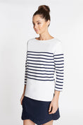 Load image into Gallery viewer, Stripe 3/4 Knit Top
